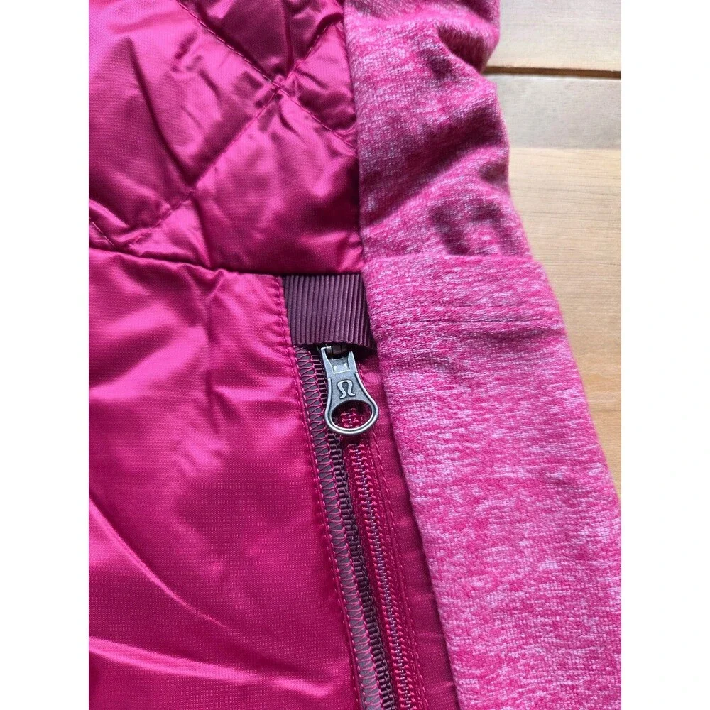 Lululemon Down For A Run Vest Berry Rumble, sz 4
